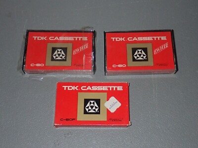 Early 1970s TDK C-60 Low Noise Cassette, NOS