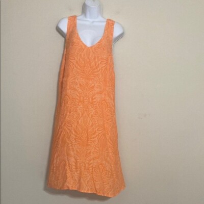 open lace back dress Orange 1950s Halloween Pumpkin Swing Dress