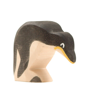 Pinguin Kopf tief - Ostheimer 22804 Holzfigur NEU