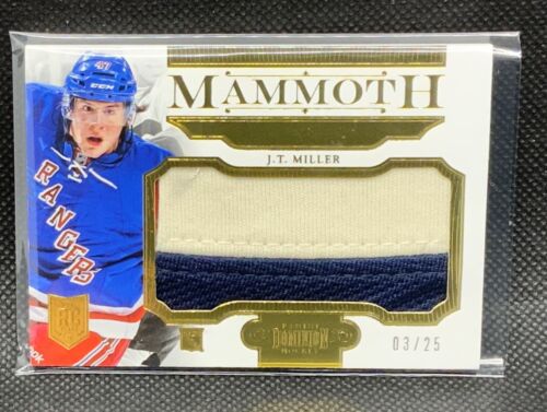 2013-14 Panini Dominion Hockey J.T. Miller RC Mammoth Patch /25 Rookie (Rangers) - Picture 1 of 4