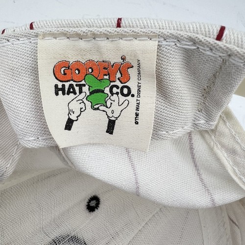 1990s Vintage Mickey Mouse University Walt Disney SnapBack Baseball Hat White - Picture 12 of 13