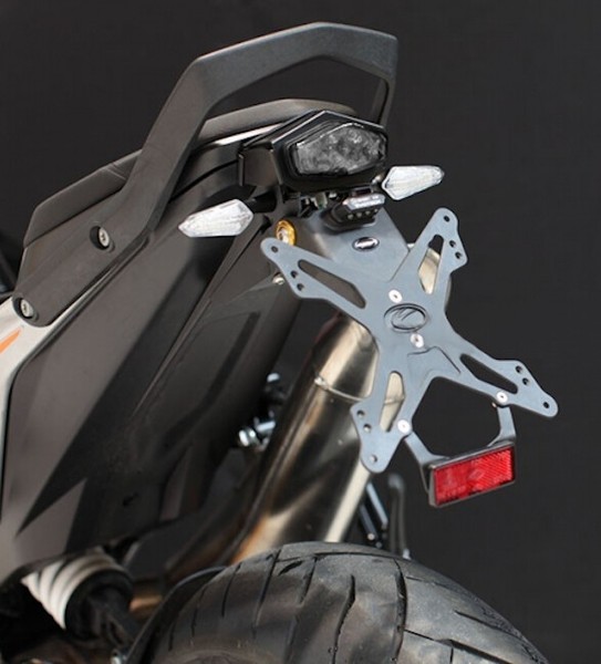 Nummernschildhalter Verstellbar Evotech KTM Duke 790 2018 2019 2020 2021 2022-image
