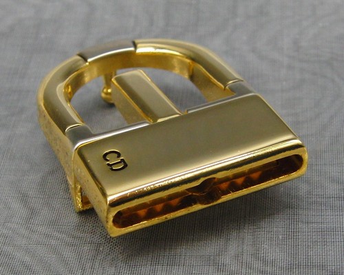 Authentic Christian Dior Gold-Tone Belt Buckle Replacement L 5cm x W 3.3cm - Picture 4 of 5