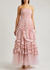 NWT Needle & Thread Hyacinth Gown in Pink (UK 8/US 0-2)