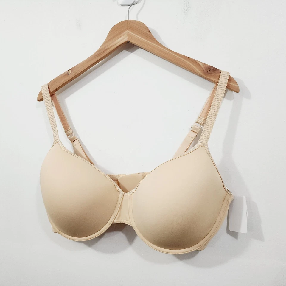 NUEVO Essential Bodywear Abbie Bra #6111 Buff Nude Underwire Everyday T-shirt Foto 2 de 4