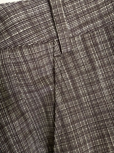 Lafayette 148 NY braun karierte Taschen 6 hoch neu ohne Etikett - Bild 4 von 6