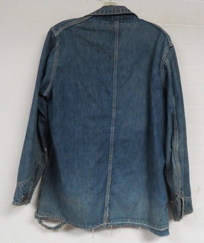 vintage denim chore jacket hercules denim cotton mens medium
