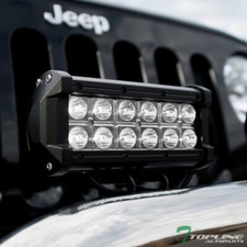 Topline 7 36w Cree Led Light Bars Spot Beam Offroad Driving Work Fog Lamp X2 T1