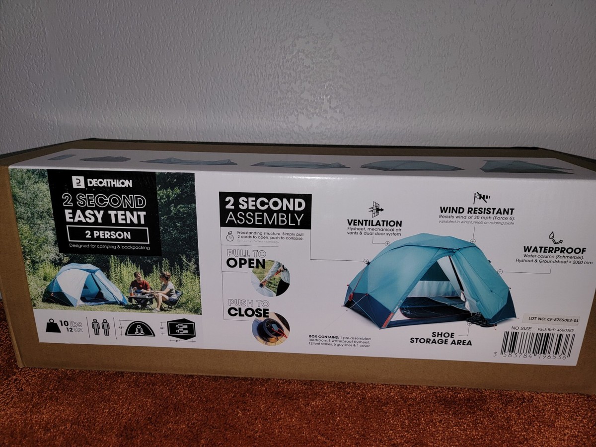 DECATHLON TENT, Second Easy Waterproof Pop Up Camping Tent