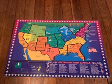 wooden usa map puzzle