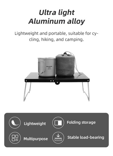 Mesa Plegable Portátil Camping Mesas de Café Pequeñas Ultraligera Exterior Senderismo