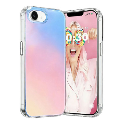 For iPhone 7 8Plus SE2 SE3 16E 17E Glitter Bling Rainbow Protective Phone Cover