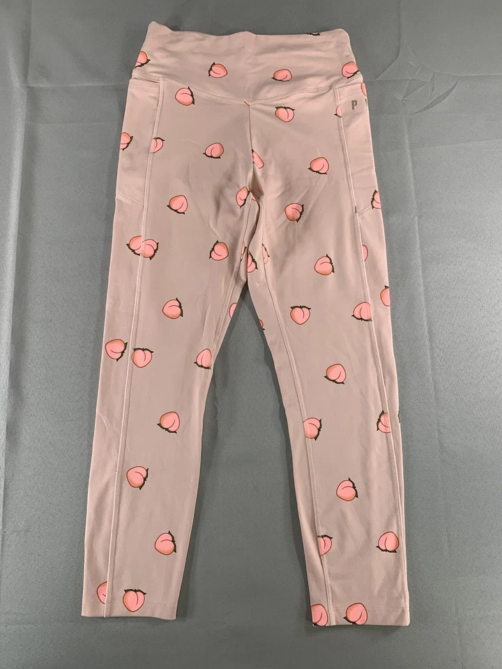 ROSA Victoria's Secret Ultimate Leggings Mujer Medianos Pantalones de Yoga Estampado Melocotón Foto 2 de 4
