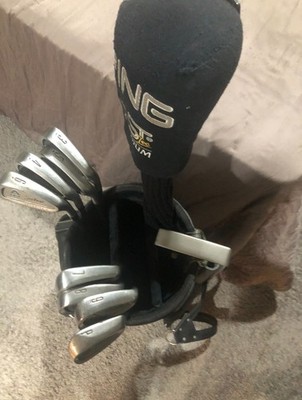 Complete set of Titleist irons (with select custom graphite technology) & More