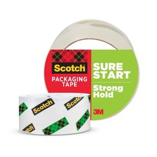 Scotch Sure Start Shipping Packaging Tape, 1.88" x 54.6 yd, Designed for Packing