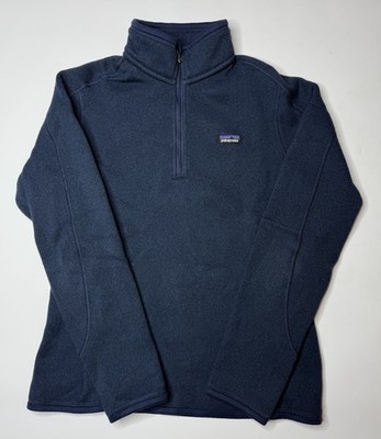 Women s Patagonia Better Sweater Blue 1/4 Zip Pullover Fleece Jacket Size Small