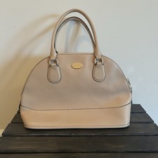 Coach Cora Dome Satchel Cross Grain Leather Cream Ivory