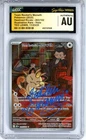CGC Signed Ted Lewis Pokemon TCG Team Rocket's Meowth 203/182 Destined Rivals