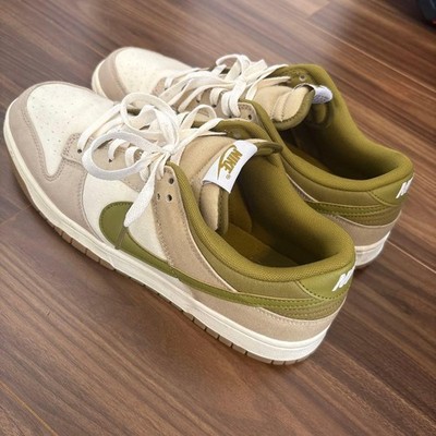 Men 11.5US Nike Dunk Low Beige/Olive Sneaker Original Collection Sports