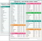 Pine And Pepper Cathy Yoders Air Fryer Cheat Sheet Set Air Fryer Accessories