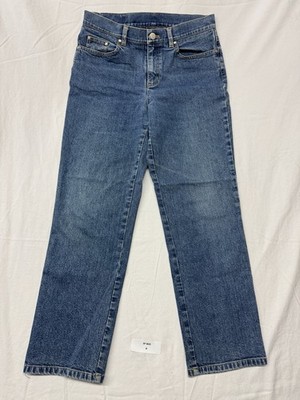 Jones New York Signature Women s Petite Size 4P Straight Jeans Medium Wash
