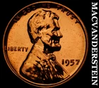 1957 Lincoln Wheat Cent - Red Choice Gem Proof  Lustrous  No Reserve  #G9084