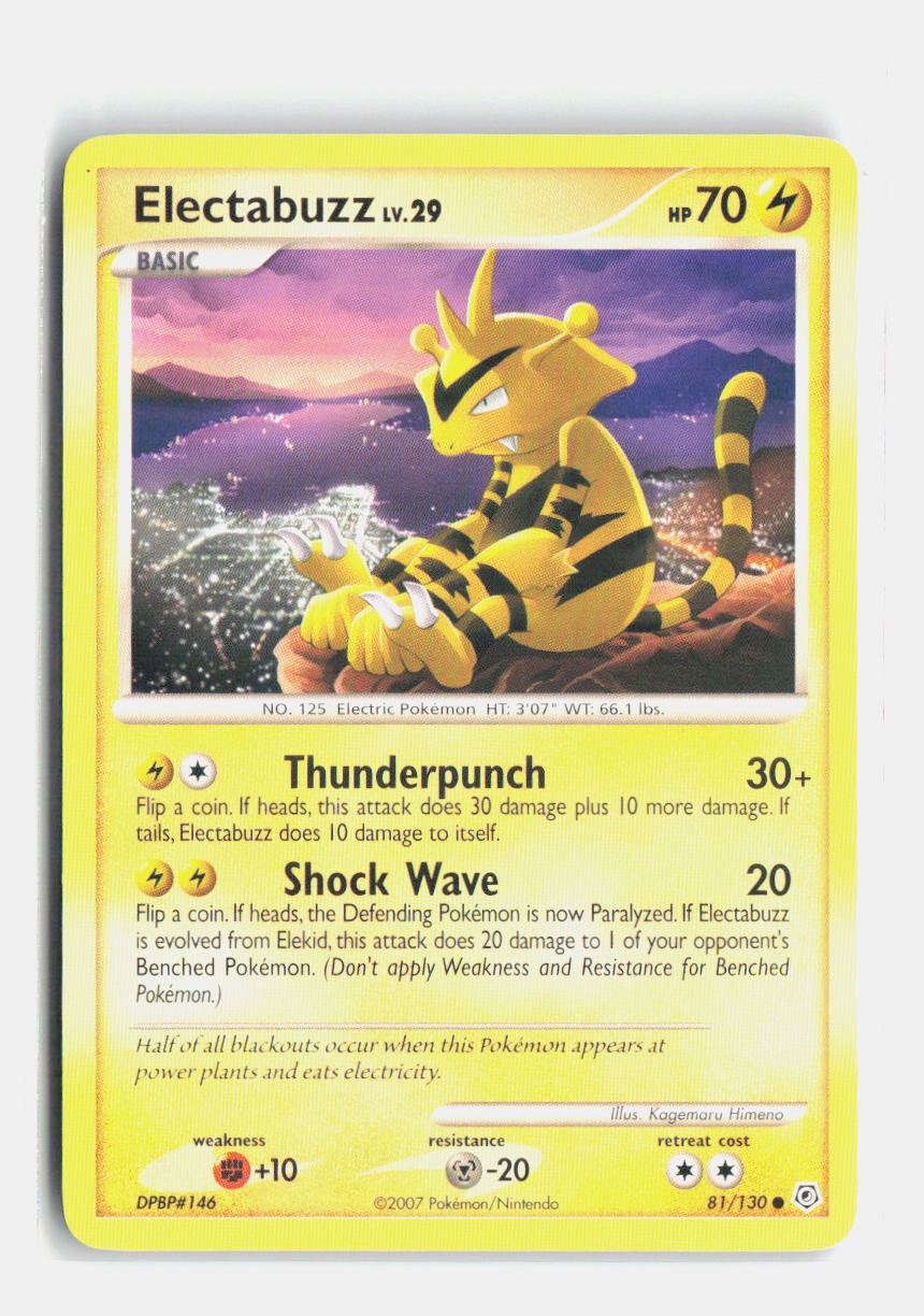 Electabuzz 81/130 Diamond and Pearl Pokemon NM