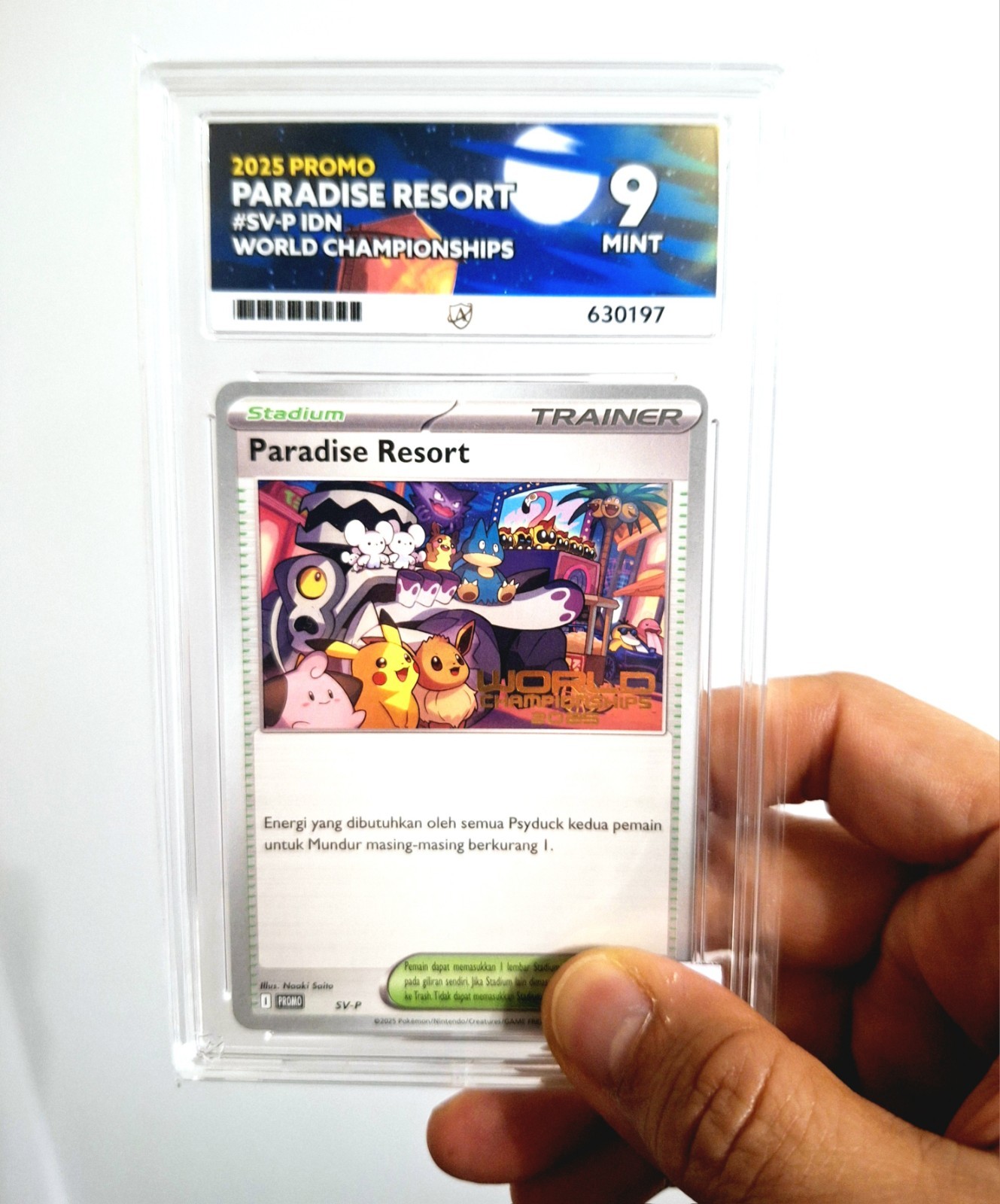 Ace Gem Mint 9  INDONESIA 2025 World Championship Promo Paradise Resort  SV-P 