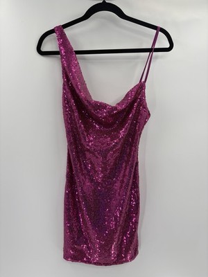 Hello Molly Size 4 Citadel Skies Pink prom preppy Sequin Mini short Dress 2 NWT