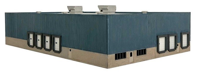 Walthers 533855 1/160 N Scale Modern Steel Storage Building Kit - New