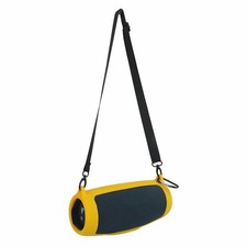 Yellow Bluetooth Speaker Silicone Cover Protective Shell w/Hood For JBL Charge 5