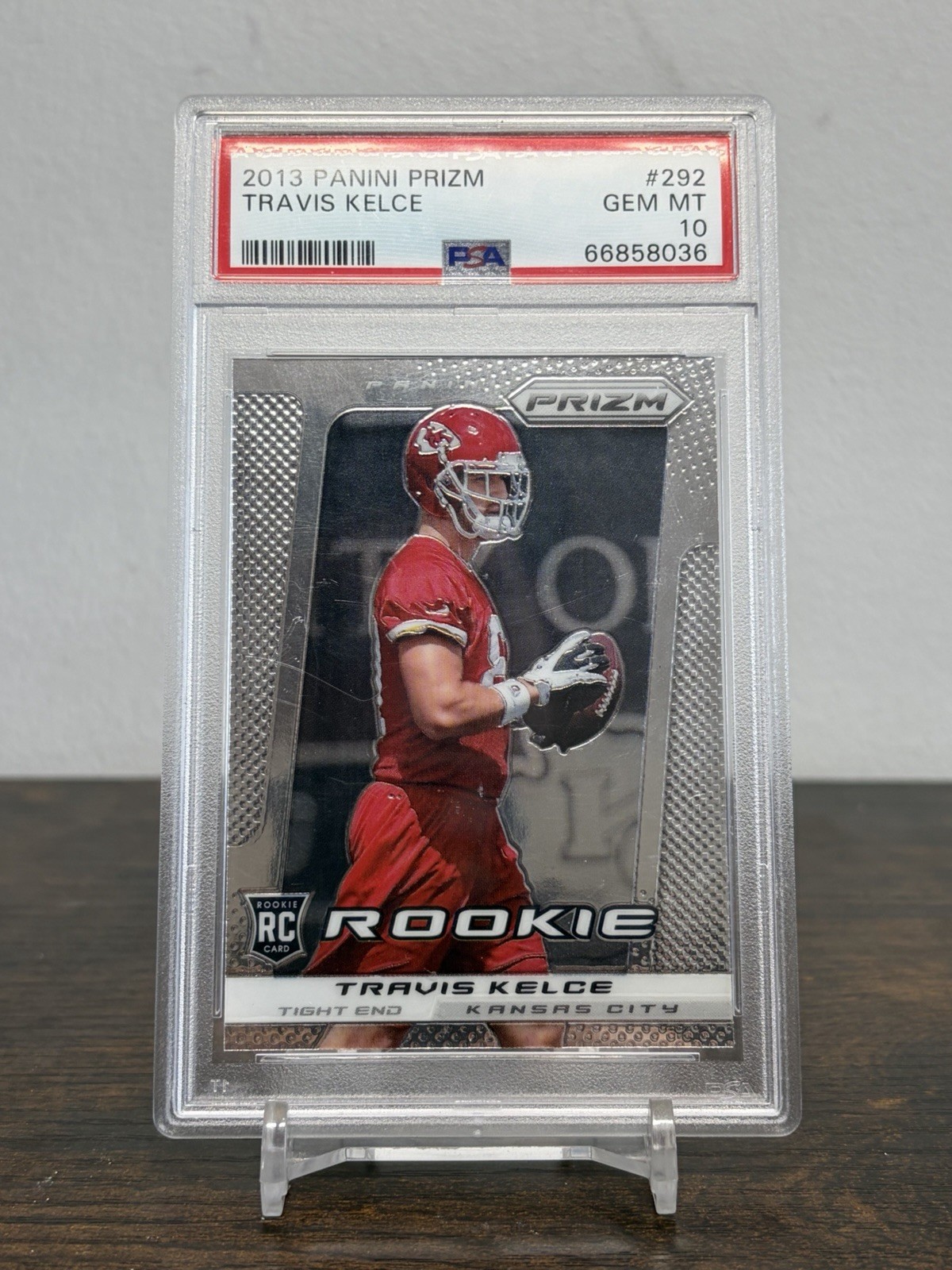 2013 Panini Prizm Travis Kelce Chiefs Rookie Card #292 PSA 10 HOF
