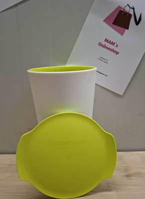 Tupperware Aloha Becher 450 ml grün/weiß