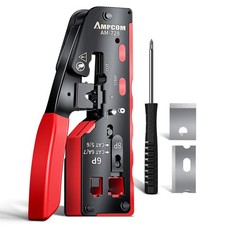 Pass Through Rj45 Crimp Tool Allinone Ethernet Crimper Crimping For Stp Utp Rj45