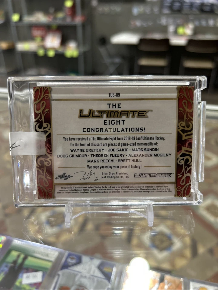 2018-19 Leaf Ultimate The Ultimate Eight Gretzky Hull Sakic Sundin Rare SSP /3!! - Image 2 of 2
