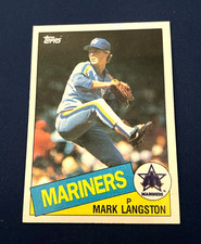 1985 Topps Baseball Mark Langston Rookie Card #625 Set Break NM. rookie card picture