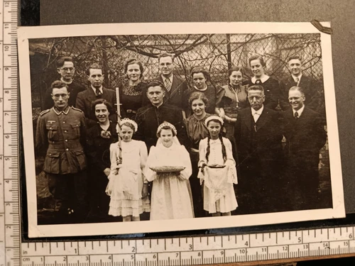 GERMAN WW2: Military B&W photo of HEER (ARMY) SOLDIER.  #0072