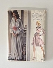 Vogue Americana Oscar de la Renta 2880 Maxi Dress Pattern Cut Sz 10-14 70s UNCUT