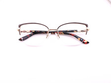 Bulova Eyeglasses, Frames Only, Cheney Brown/Multicolor, 53-17-140, Cambodia
