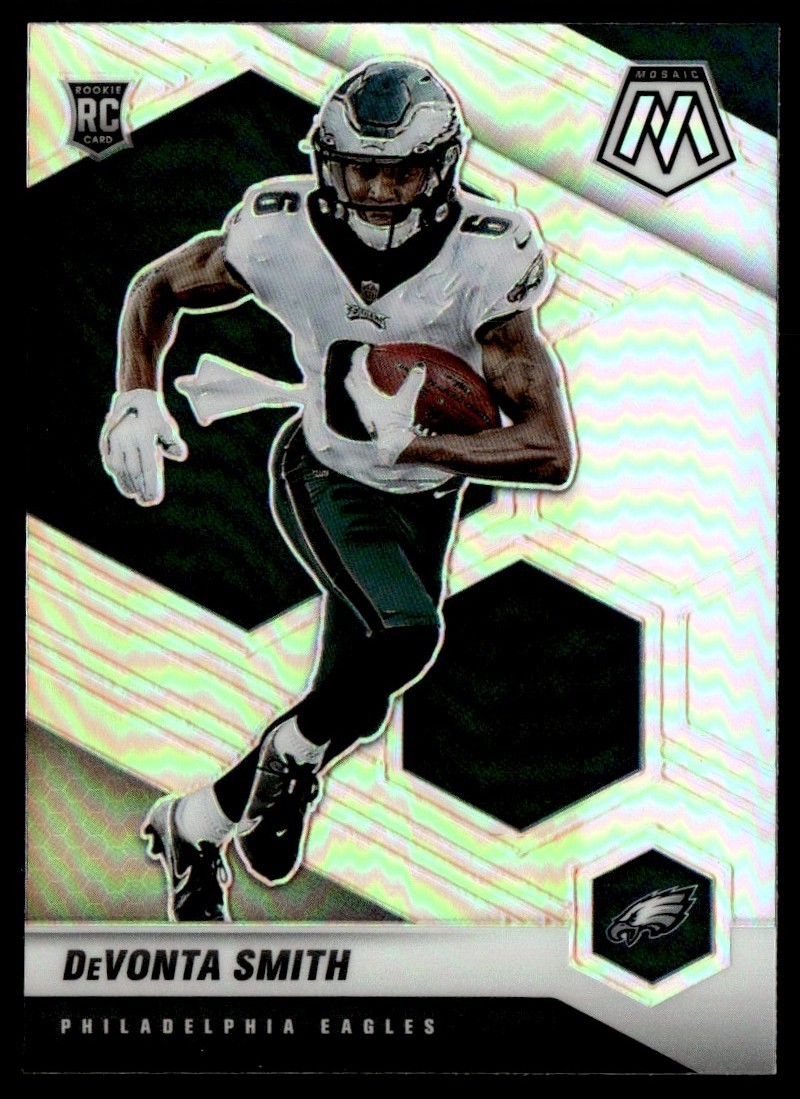 2021 Panini Mosaic Silver DeVonta Smith RC Eagles #305