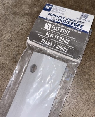 Midwest Rake 18  79853 Squeegee Blade, Flat Stiff