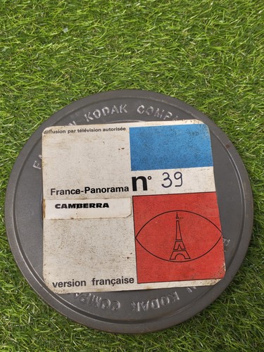 Vintage 35mm film reel titled "France-Panorama No. 39" with original Kodak metal
