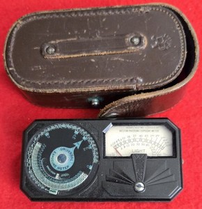 Vintage Weston Photronic Exposure Meter In Leather Case