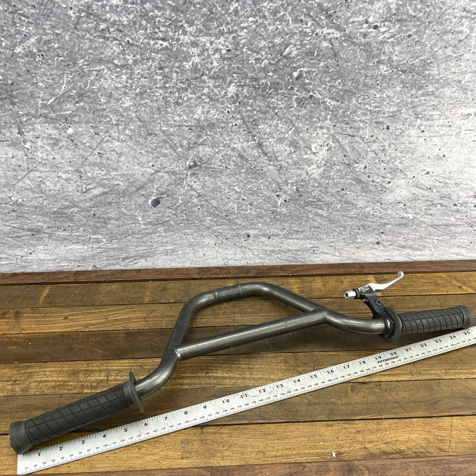 Manillar Hoffman BMX MX 101 palanca Old School BMX barras estilo libre 2 piezas corte gris Foto 2 de 4