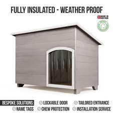 Outdoor Dog Kennel / House Winter Weather Proof Insulated - XL Forest Mush 011