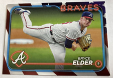 2024 Topps Bryce Elder Independence Day SP Foil Card Braves 48/76