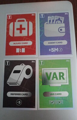 Topps Match Attax UEFA Euro 2024 Tactic Cards Set 4 Agent Injury VAR Referee 