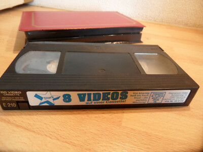 8 Videos auf einer Cassette VHS Cassette ca.210min  FSK 16   DC Video    