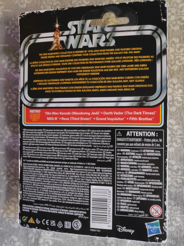 Figura Obi-Wan Star wars Obi-Wan Kenobi retro collection Kenner Hasbro new - Imagen 2 de 2