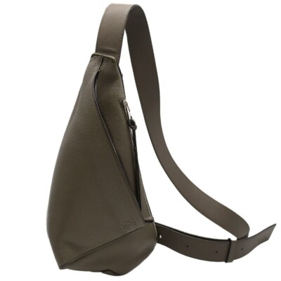 Loewe Anton Sling Bag B511A09X06 Khaki Green Leather Crossbody